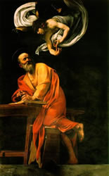 Matthew by artist Caravaggio